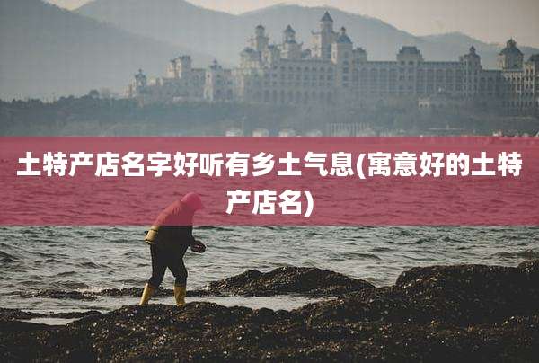 土特产店名字好听有乡土气息(寓意好的土特产店名)