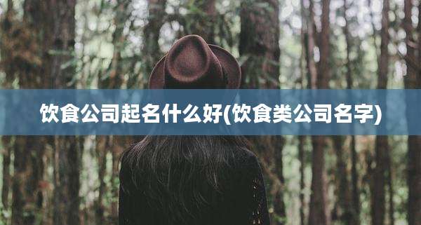 饮食公司起名什么好(饮食类公司名字)