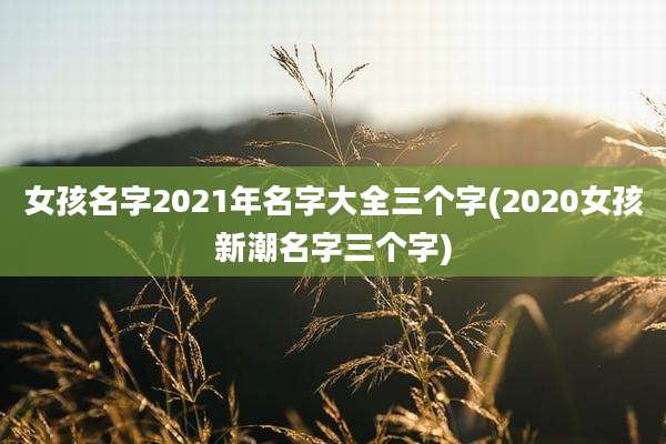 女孩名字2021年名字大全三个字(2020女孩新潮名字三个字)