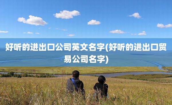 好听的进出口公司英文名字(好听的进出口贸易公司名字)