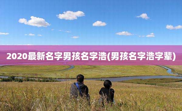 2020最新名字男孩名字浩(男孩名字浩字辈)