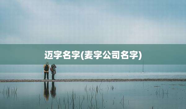 迈字名字(麦字公司名字)