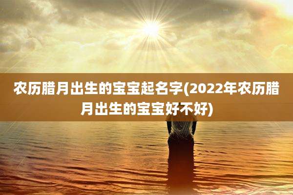 农历腊月出生的宝宝起名字(2022年农历腊月出生的宝宝好不好)