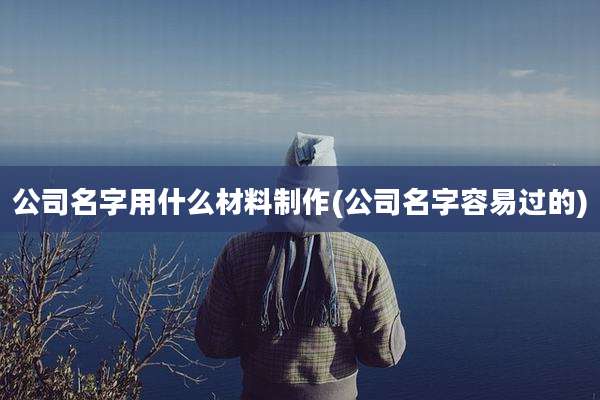 公司名字用什么材料制作(公司名字容易过的)