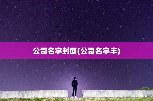 公司名字封面(公司名字丰)