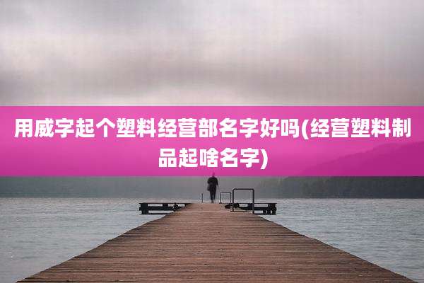 用威字起个塑料经营部名字好吗(经营塑料制品起啥名字)