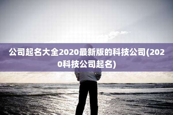 公司起名大全2020最新版的科技公司(2020科技公司起名)