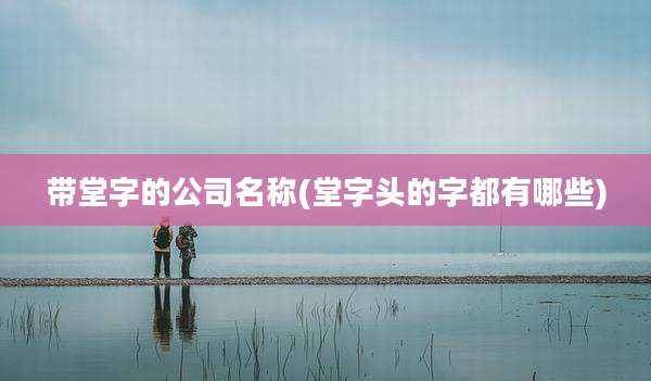 带堂字的公司名称(堂字头的字都有哪些)