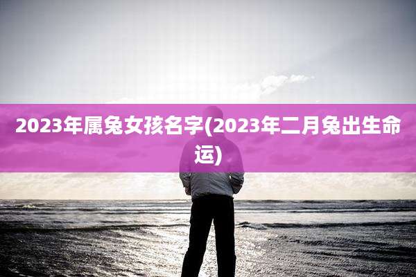 2023年属兔女孩名字(2023年二月兔出生命运)