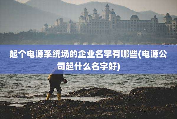 起个电源系统场的企业名字有哪些(电源公司起什么名字好)