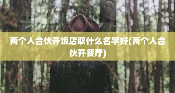 两个人合伙开饭店取什么名字好(两个人合伙开餐厅)