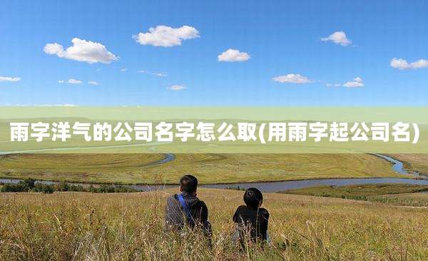 雨字洋气的公司名字怎么取(用雨字起公司名)