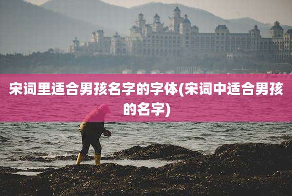 宋词里适合男孩名字的字体(宋词中适合男孩的名字)
