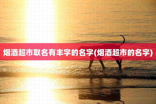烟酒超市取名有丰字的名字(烟酒超市的名字)