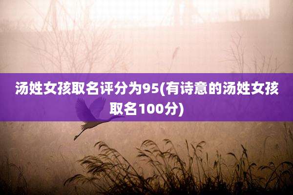 汤姓女孩取名评分为95(有诗意的汤姓女孩取名100分)