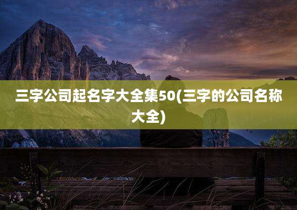 三字公司起名字大全集50(三字的公司名称大全)