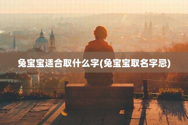 兔宝宝适合取什么字(兔宝宝取名字忌)