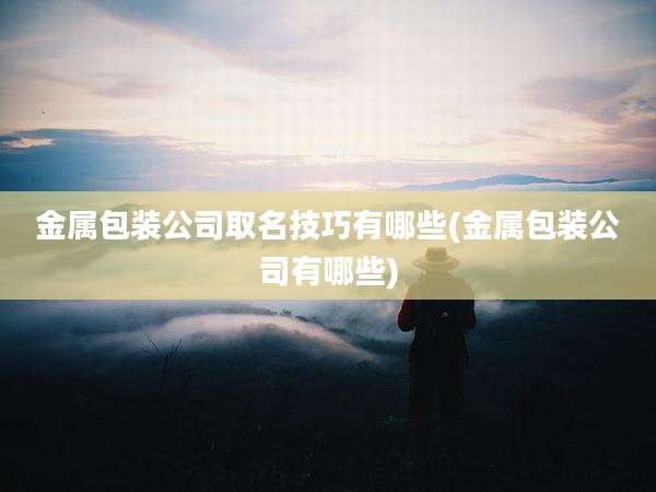 金属包装公司取名技巧有哪些(金属包装公司有哪些)