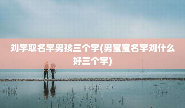 刘字取名字男孩三个字(男宝宝名字刘什么好三个字)