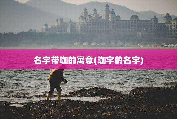 名字带珈的寓意(珈字的名字)