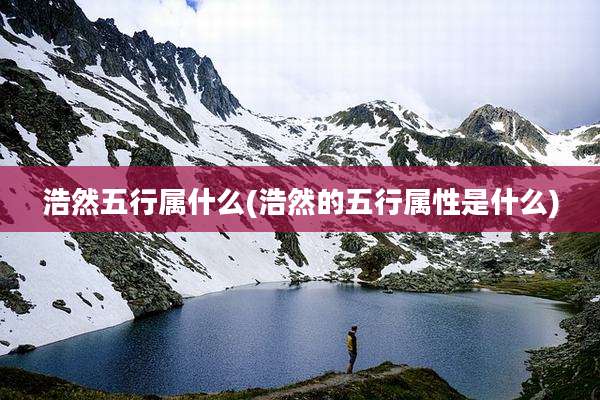 浩然五行属什么(浩然的五行属性是什么)