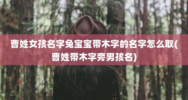 曹姓女孩名字兔宝宝带木字的名字怎么取(曹姓带木字旁男孩名)