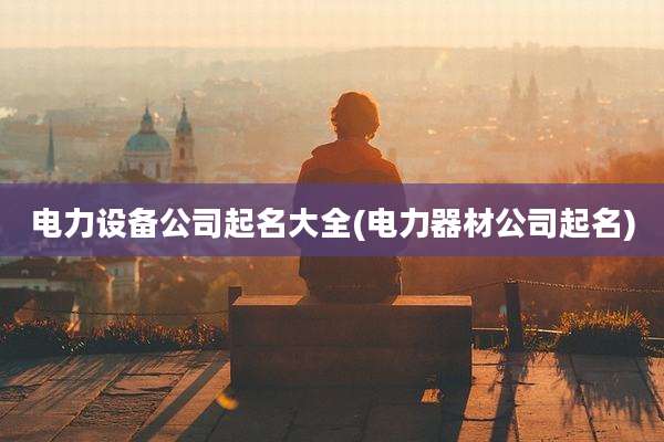 电力设备公司起名大全(电力器材公司起名)