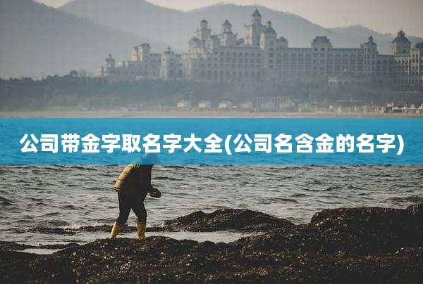 公司带金字取名字大全(公司名含金的名字)