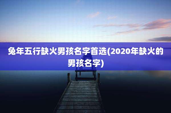 兔年五行缺火男孩名字首选(2020年缺火的男孩名字)