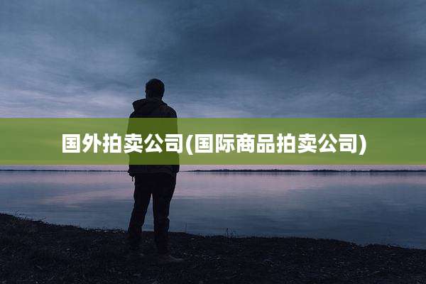 国外拍卖公司(国际商品拍卖公司)