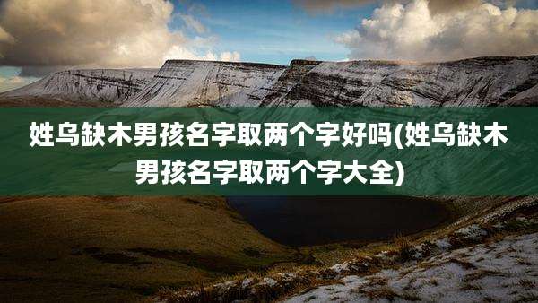 姓乌缺木男孩名字取两个字好吗(姓乌缺木男孩名字取两个字大全)