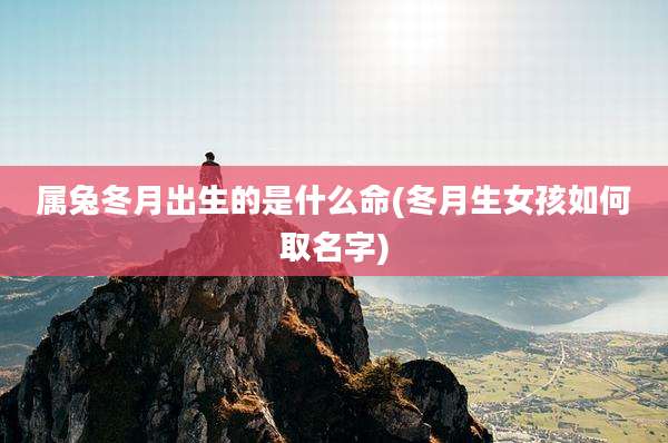 属兔冬月出生的是什么命(冬月生女孩如何取名字)