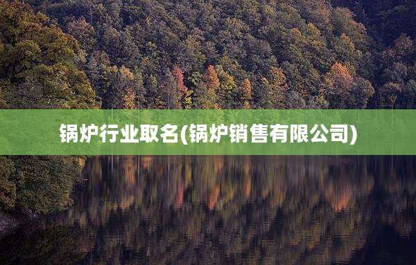 锅炉行业取名(锅炉销售有限公司)
