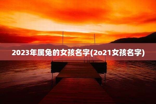 2023年属兔的女孩名字(2o21女孩名字)