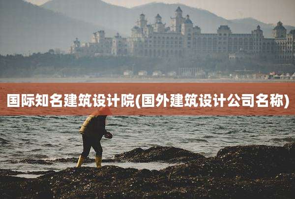 国际知名建筑设计院(国外建筑设计公司名称)