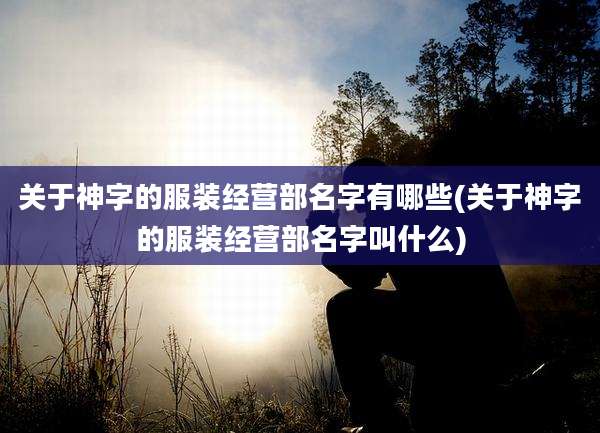 关于神字的服装经营部名字有哪些(关于神字的服装经营部名字叫什么)
