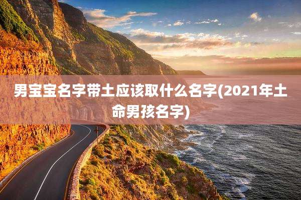男宝宝名字带土应该取什么名字(2021年土命男孩名字)
