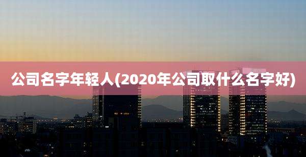公司名字年轻人(2020年公司取什么名字好)