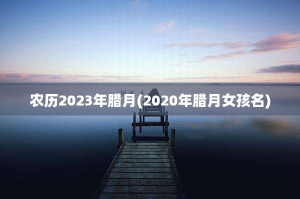 农历2023年腊月(2020年腊月女孩名)