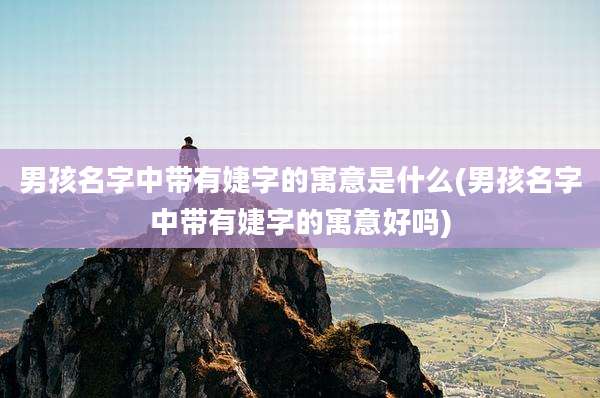男孩名字中带有婕字的寓意是什么(男孩名字中带有婕字的寓意好吗)