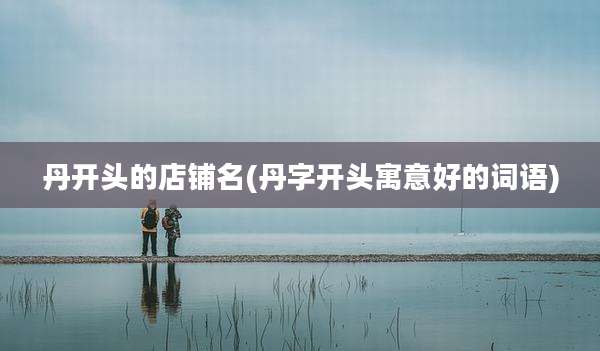 丹开头的店铺名(丹字开头寓意好的词语)