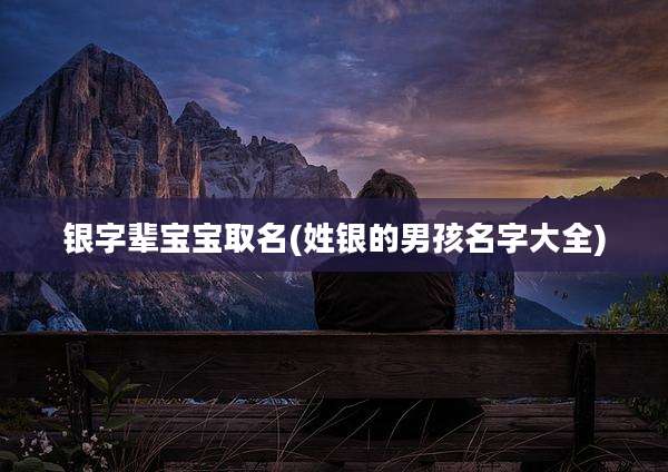 银字辈宝宝取名(姓银的男孩名字大全)
