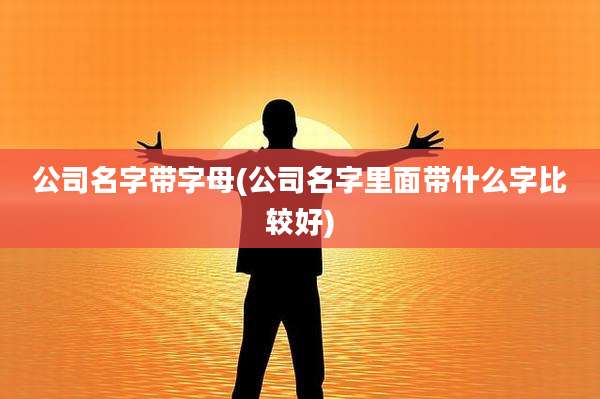 公司名字带字母(公司名字里面带什么字比较好)