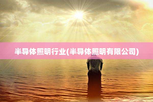 半导体照明行业(半导体照明有限公司)