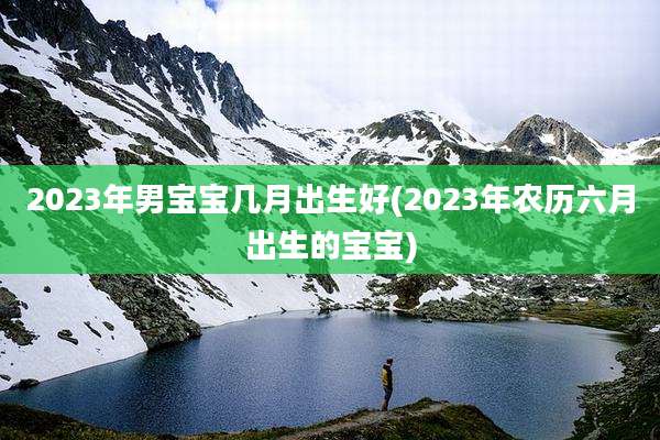 2023年男宝宝几月出生好(2023年农历六月出生的宝宝)