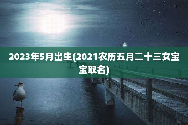 2023年5月出生(2021农历五月二十三女宝宝取名)