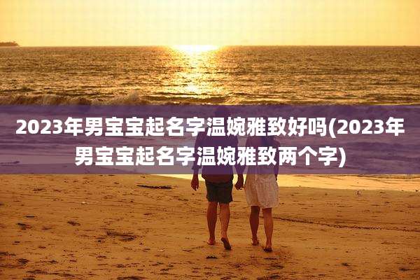 2023年男宝宝起名字温婉雅致好吗(2023年男宝宝起名字温婉雅致两个字)
