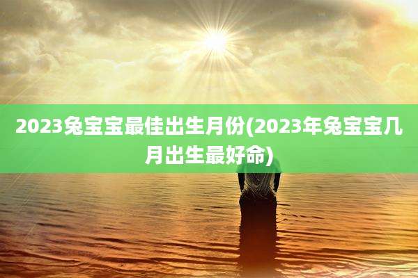 2023兔宝宝最佳出生月份(2023年兔宝宝几月出生最好命)