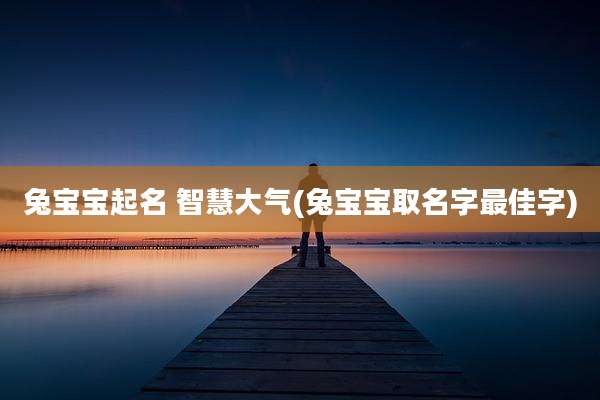 兔宝宝起名 智慧大气(兔宝宝取名字最佳字)