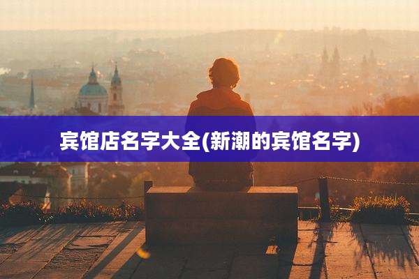 宾馆店名字大全(新潮的宾馆名字)